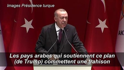 Plan Trump au Proche-Orient: Erdogan dénonce la "trahison" de certains pays arabes