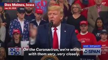 Trump Says U.S. Working With China to Combat Coronavirus Outbreak: 'Hopefully It's All Going to Be Great'