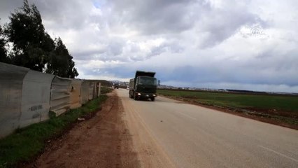 Suriye sınırındaki birliklere beton mevzi sevkiyatı