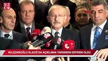 Kılıçdaroğlu açıklama yaparken deprem oldu