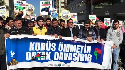 ABD'nin sözde barış planı protesto edildi