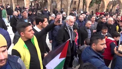 Şanlıurfa'da, abd ve israil protestosu