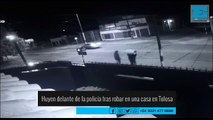 Roban en una casa de La Plata y huyen con un termotanque al hombro delante de los policías