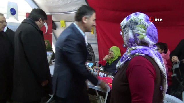 Sağlık-Sen’den evlat nöbetindeki ailelere destek ziyaret