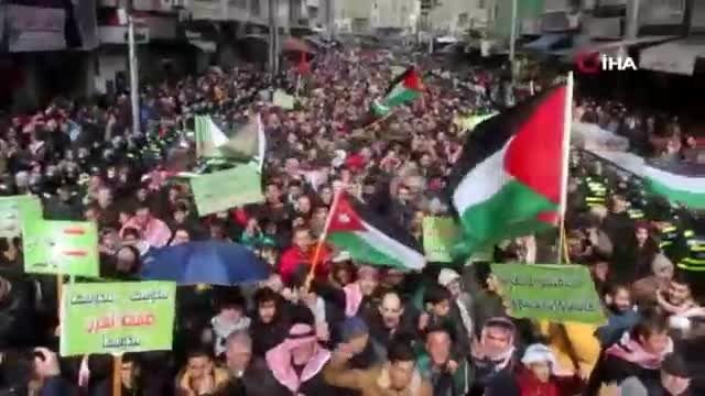 Ürdünlülerden Yüzyılın Anlaşması protestosu