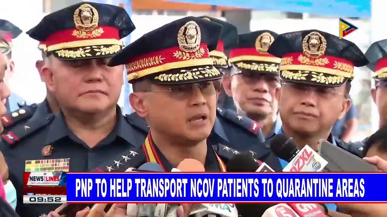 PNP to help transport nCoV patients to quarantine areas