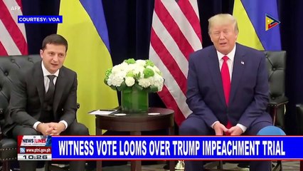 Witness vote over Trump impeachment trial