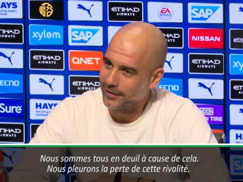 25e j, Guardiola est désolé pour les journalistes que sa rivalité avec Mourinho ne soit pas la même qu'en Espagne