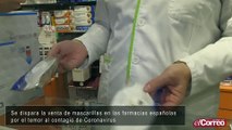 Se dispara la venta de mascarillas en las farmacias españolas por el miedo al contagio de Coronavirus
