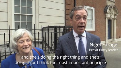 Nigel Farage: Anne Widdecombe doing a brave thing joining Brexit Party