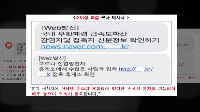 재난 안전·방역 문자 사칭...금융사기 주의 / YTN