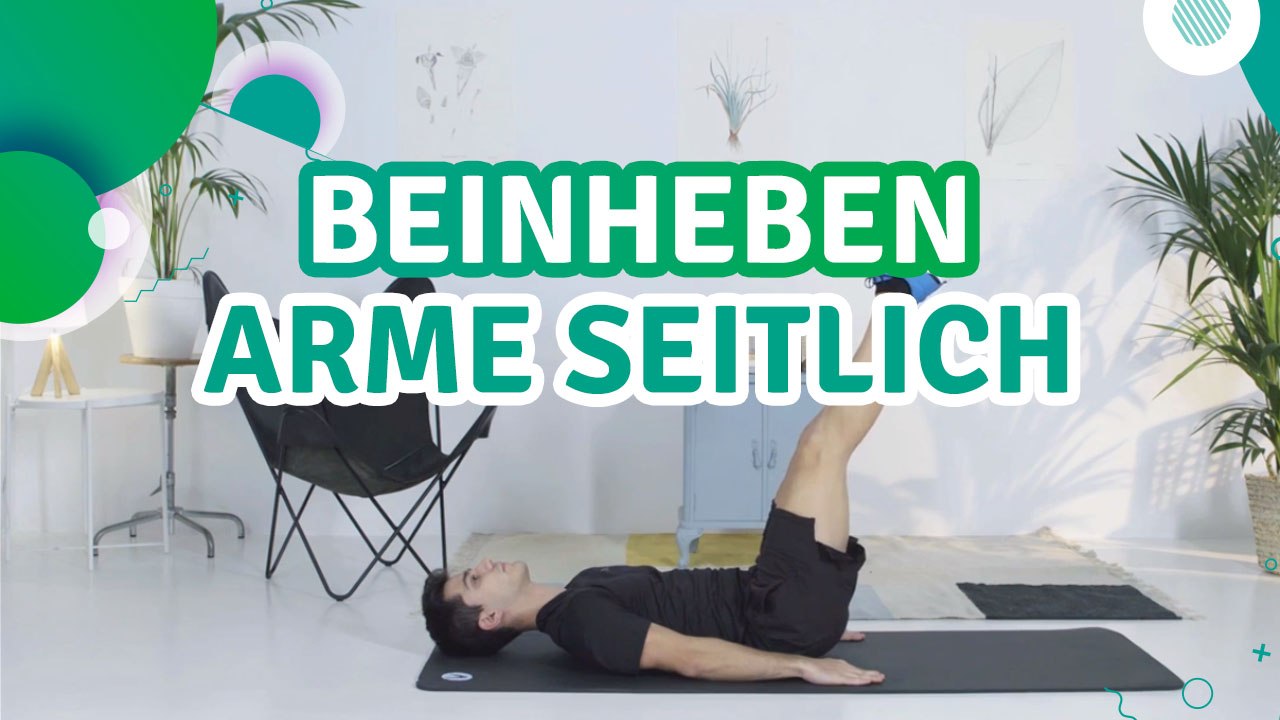 Beinheben, Arme seitlich - Du Bist Fit