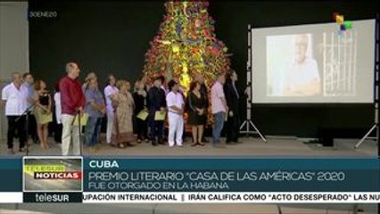 Conceden Premio Casa de las Américas 2020 en Cuba