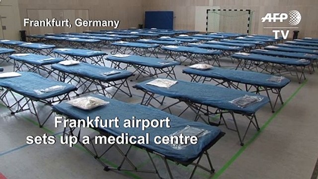 New coronavirus: Frankfurt airport sets up medical centre