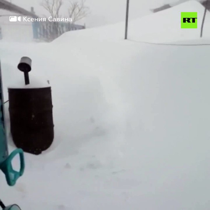 Increíble: Masiva nevada en la región rusa de Altái y supera la altura humana