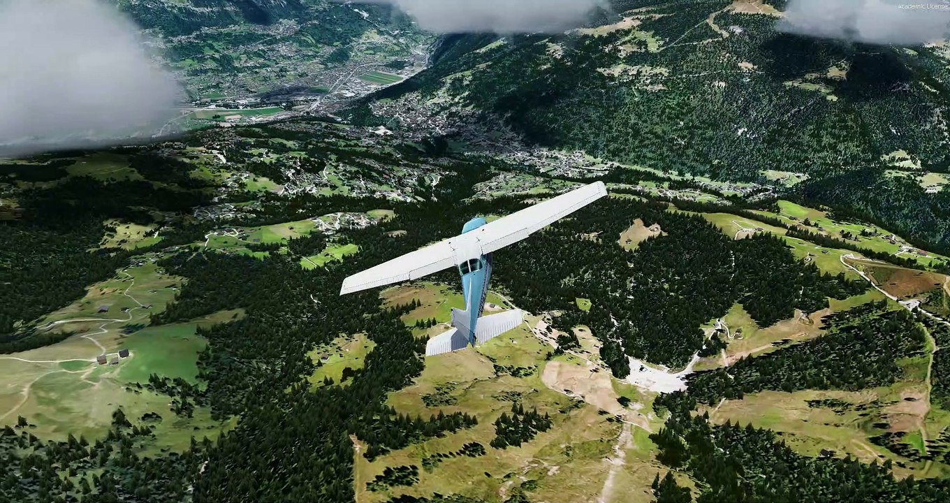 Compléments VFR à la station de Megève de LLH sous Rhône Alpes 3DA FVFR