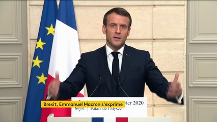 "C'est un jour triste", déclare Emmanuel Macron à quelques heures du Brexit