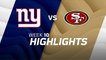 Giants vs. 49ers highlights | Week 10