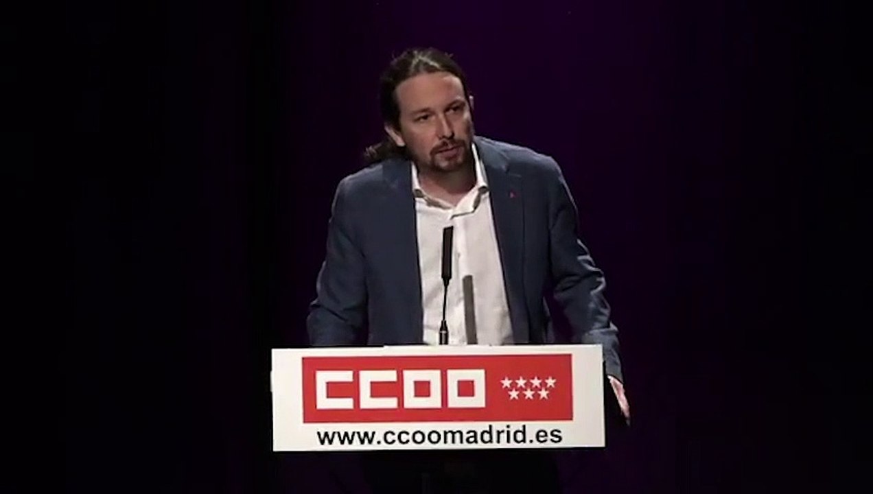 Pablo Iglesias: "Quiero decir, en nombre del Gobierno, que la democracia española no existiría sin luchadores como Marcos Ana y sin la lucha de los comunistas españoles"
