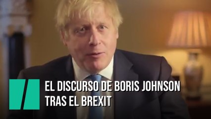 El  discurso de despedida de Boris Johnson tras el Brexit
