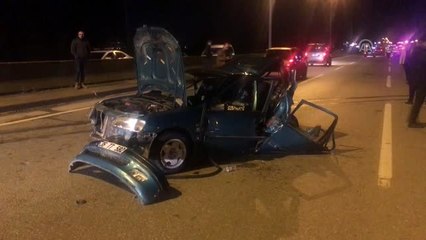 İki otomobilin çarpışması sonucu 1 kişi öldü, 3 kişi yaralandı