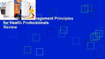 Full Version  Management Principles for Health Professionals  Review