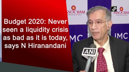 Budget 2020: Never seen a liquidity crisis as bad as it is today, says N Hiranandani