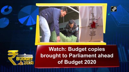 Watch: Budget copies brought to Parliament ahead of Budget 2020