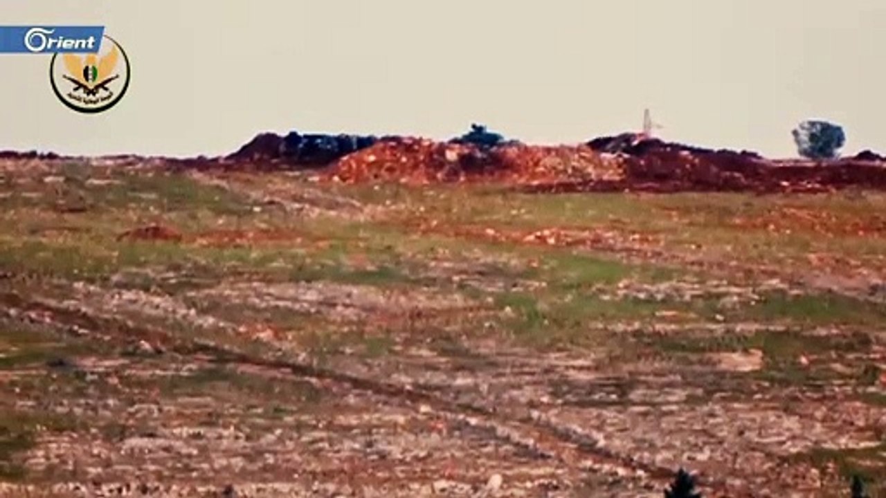 تدمير دبابة لميليشيا أسد على محور الراشدين غرب حلب