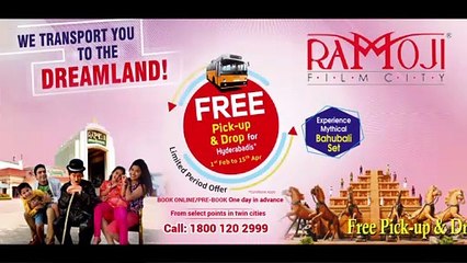 Free pick up drop for Hyderabadis into the world largest theme park in hyderabad