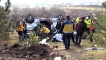 Şarampole devrilen minibüsteki 9 kişi yaralandı - DÜZCE