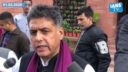 Budget speech more political than on economy- Manish Tewari