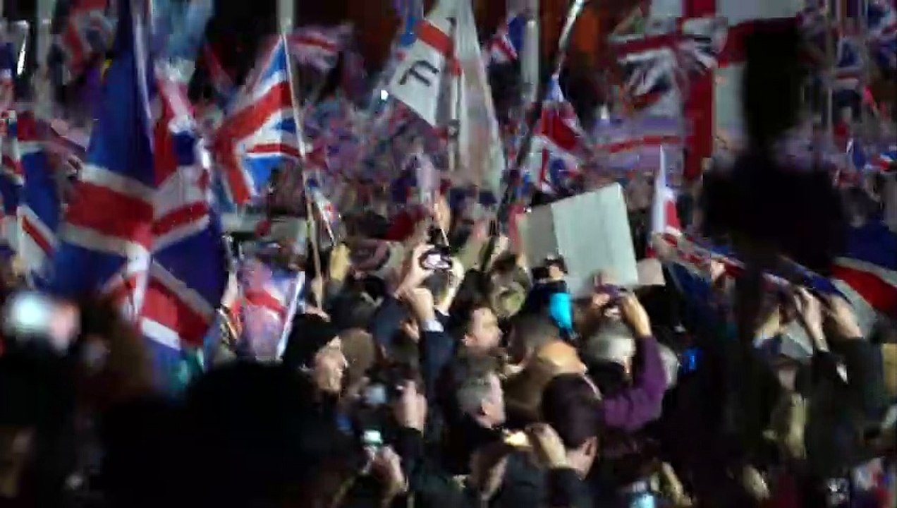 Jubel und trauer nach brexit-vollzug