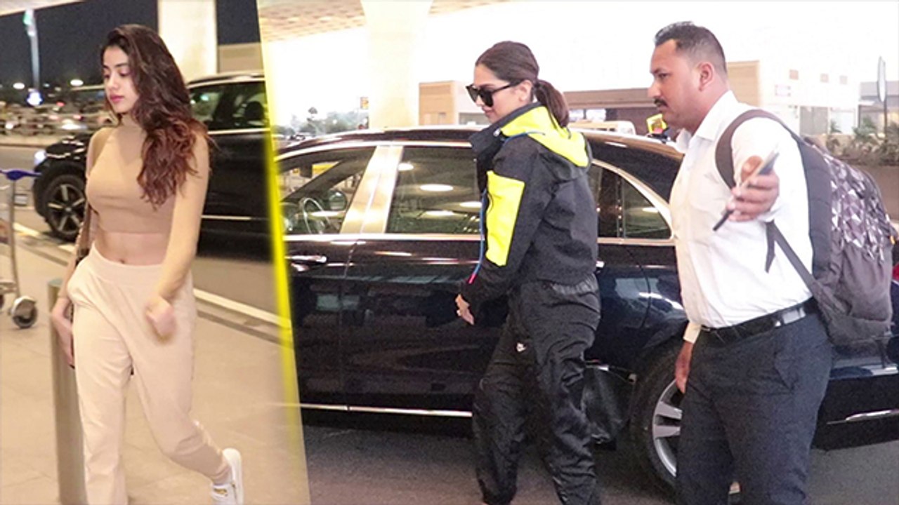 Deepika Padukone & Jhanvi Kapoor Looks Gorgeous At Mumbai airport; Watch video | Boldsky