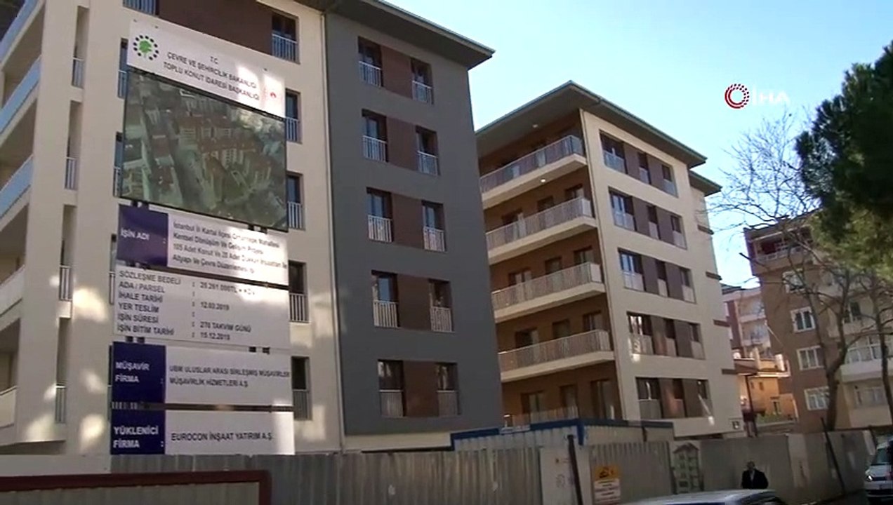 Kartal’da yıkılan binaların yerine yapılan binaların sakinleri anahtarlarını teslim aldı