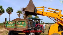 Mahindra 595 di turbo Tractor with trolley - JCB 3DX Machine - JCB Video - Come To Village