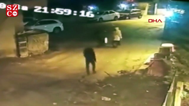 Yaşlı kadına kapkaç dehşeti kamerada