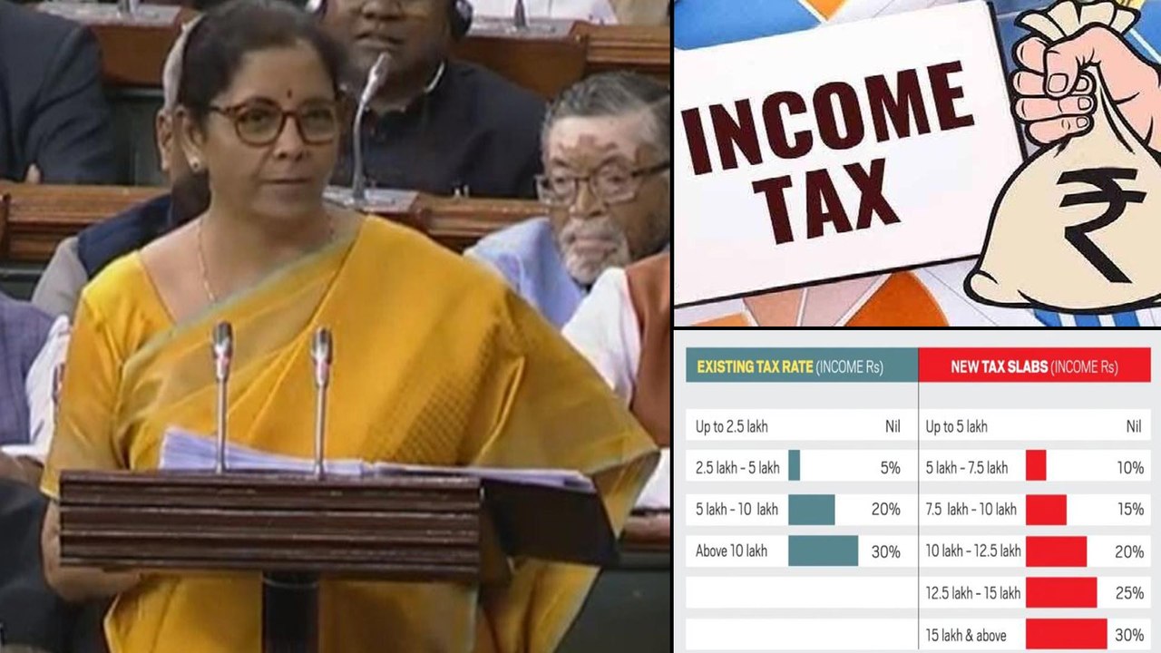 #Budget 2020 : Big Income Tax Relief, Here's The New Income Tax Slabs !