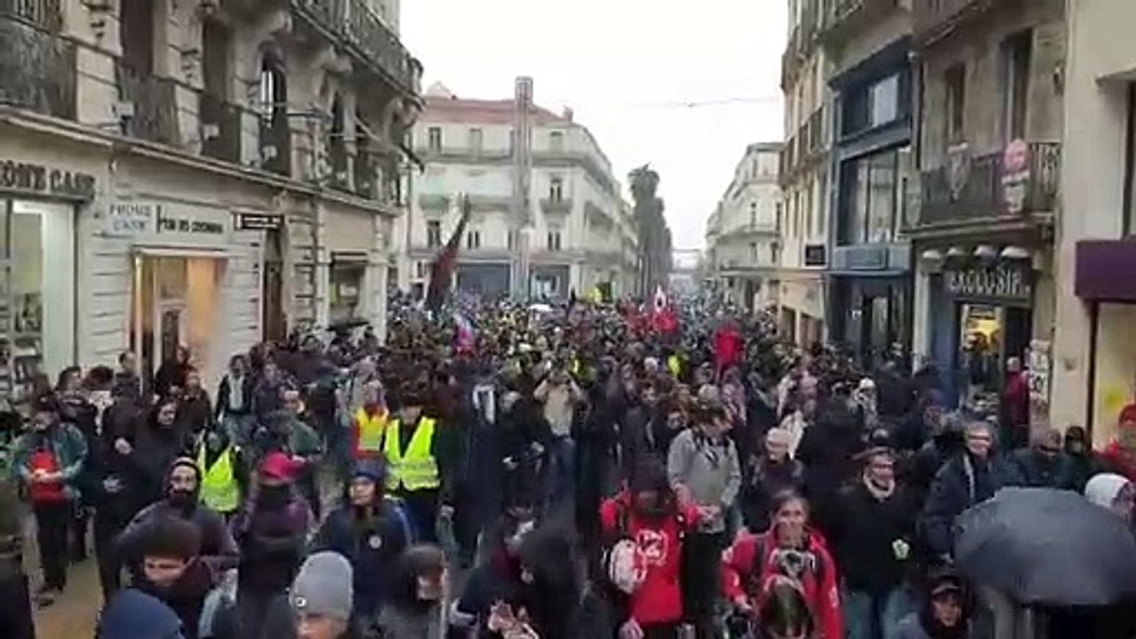 Ce samedi 1er février à Montpellier, plusieurs milliers de manifestants répondent à l’appel national des Gilets Jaunes.