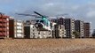 Air ambulance takes off from Worthing seafront