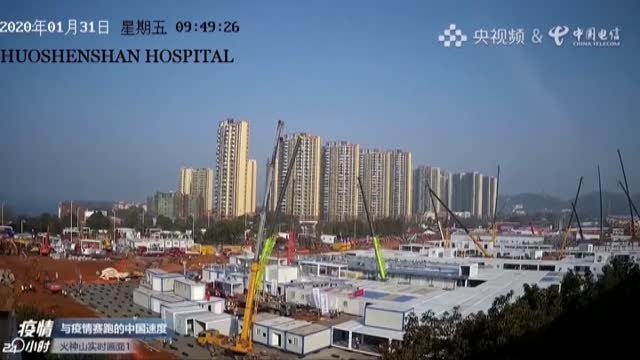 Los dos nuevos hospitales de Wuhan recibirán pacientes de coronavirus esta semana