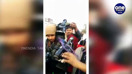 டெல்லி ஷாகின் பாக்கில் சி.ஏ.ஏ.வுக்கு எதிராக போராட்டம் நடத்தியோர் மீது துப்பாக்கிச் சூடு - வீடியோ