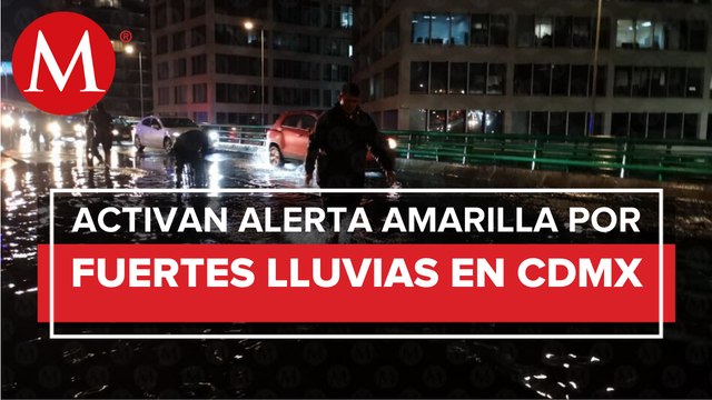 En CdMx, lluvias dejan inundaciones, árboles caídos y un choque al sur de la ciudad