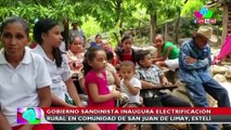 Gobierno de Nicaragua inaugura electrificación rural en comunidad de San Juan de Limay, Estelí