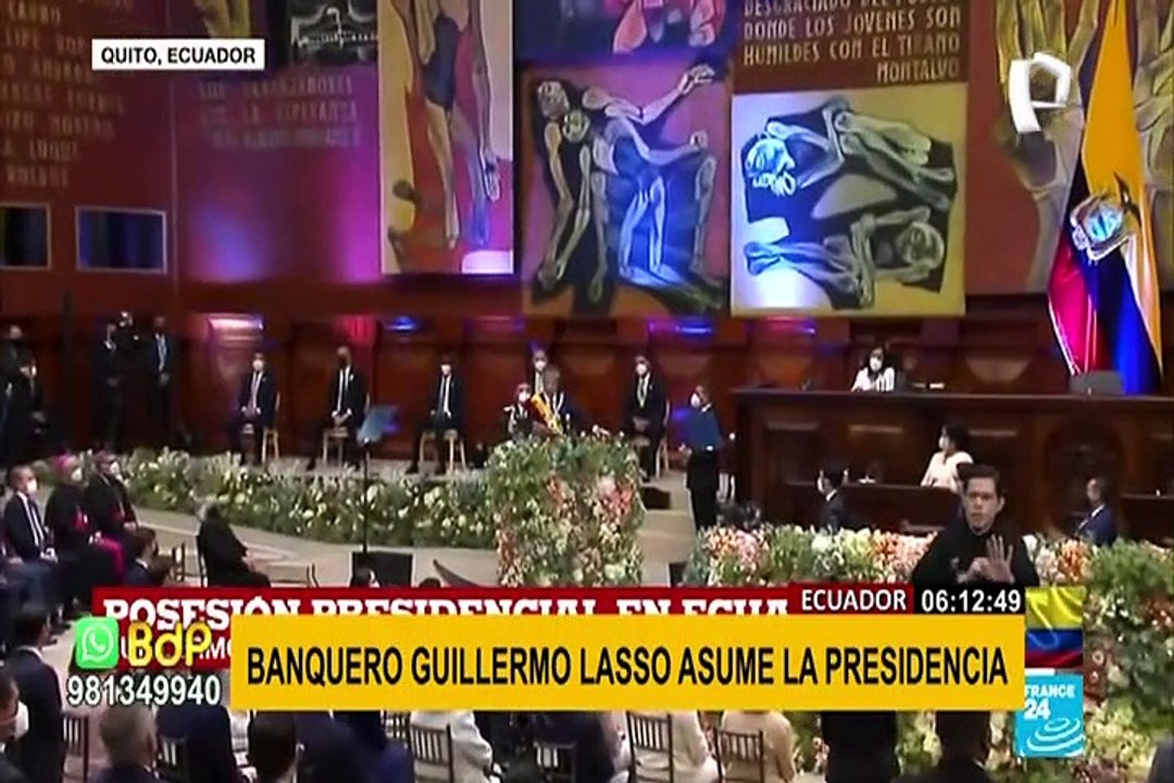 Guillermo Lasso: banquero asumió la presidencia de Ecuador