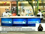 Pdte. Maduro: Los jóvenes generan una gran energía que motivan las mayores reivindicaciones