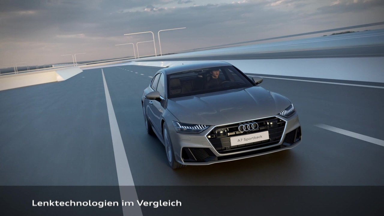 Audi Lenktechnologie – Dynamik-Allradlenkung Animation