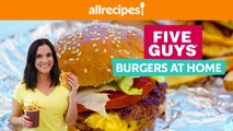 The PERFECT Five Guys Burgers and Fries Recipe at Home  | Copycat Homemade Five Guys Burger Recipe