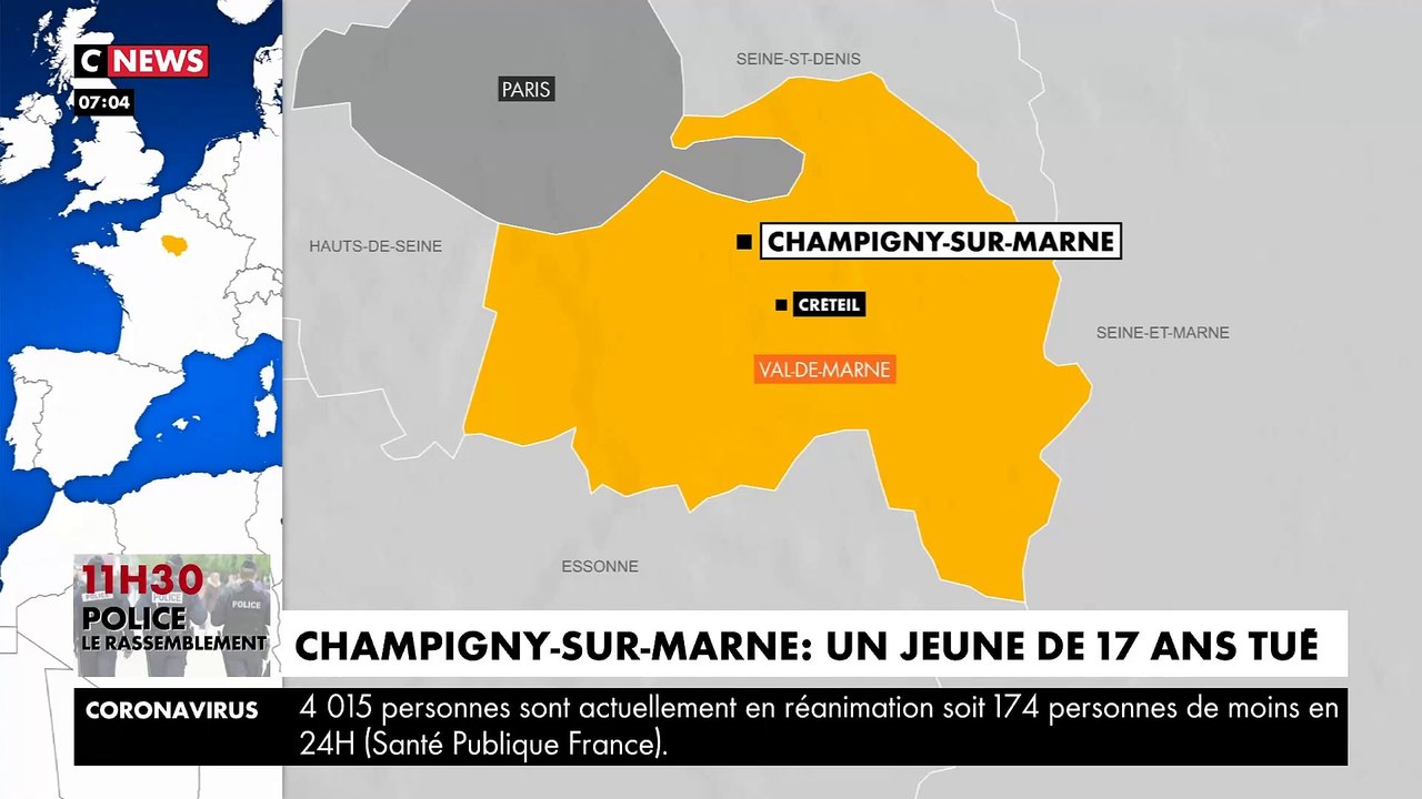Un jeune homme de 17 ans a été tué par arme blanche hier soir à Champigny-sur-Marne dans des circonstances qui restent à établir et trois personnes interpellées