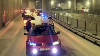 Esenyurt’ta asker uğurlayan magandalar tünel kapattı